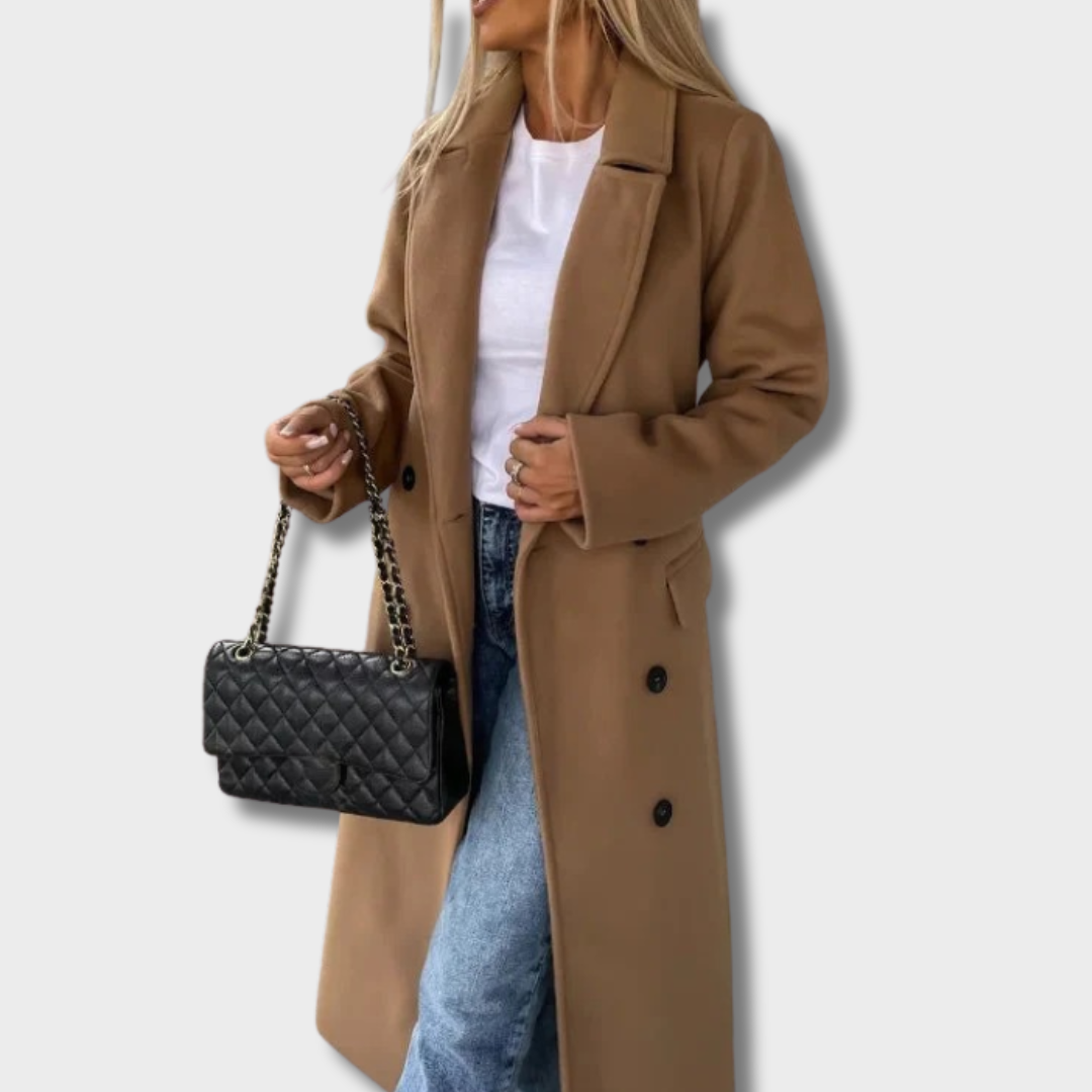 Giedre™ – Elegantiškas Ilgas Paltas