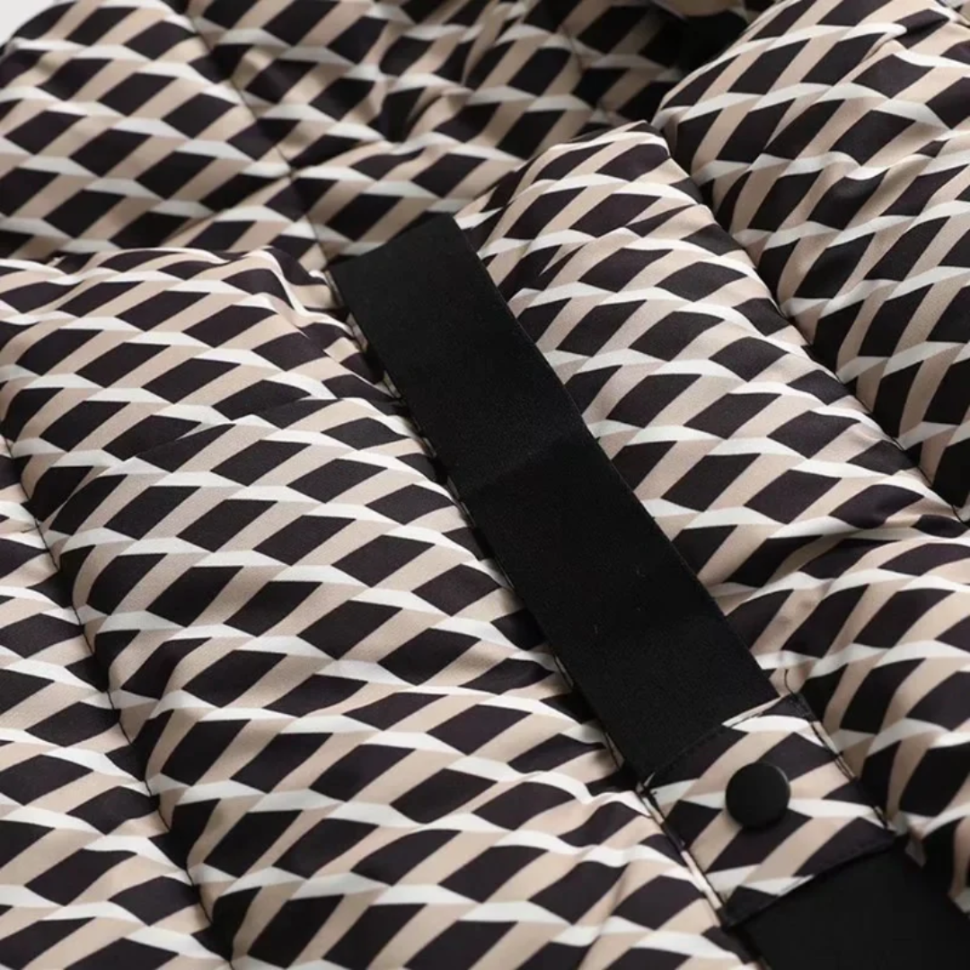 Eglė™ – Moteriška Pūkų Striukė su Diržu