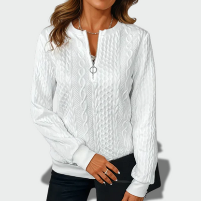 Viltė™ – Madingas megztinis su užtrauktuku