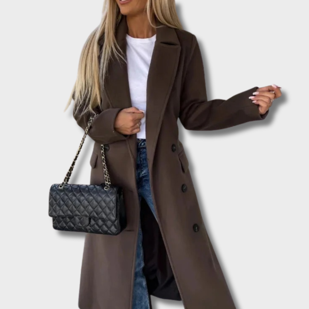 Giedre™ – Elegantiškas Ilgas Paltas