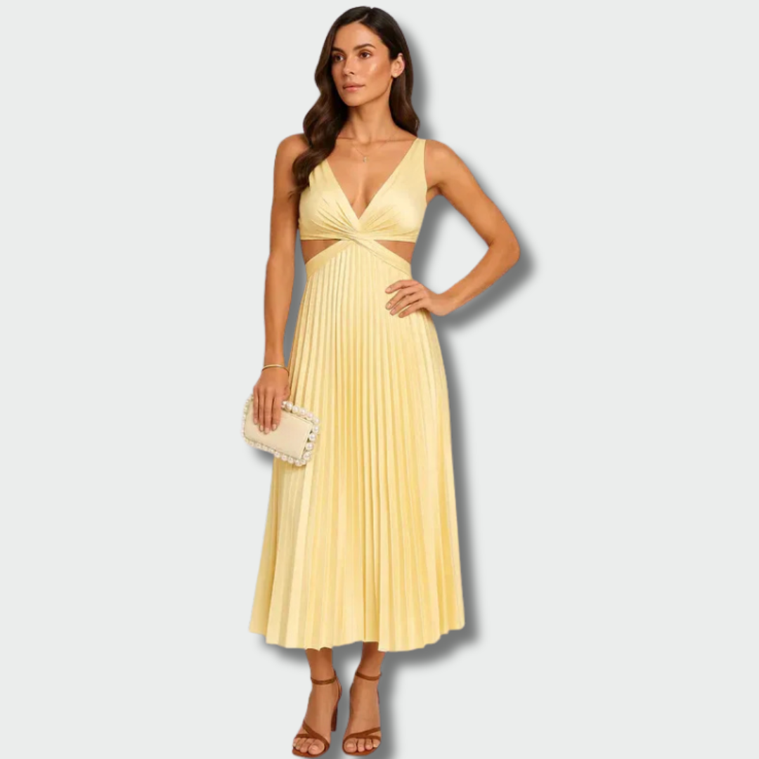 Živilė™ – Elegantiška Rudeninė Midi Suknelė