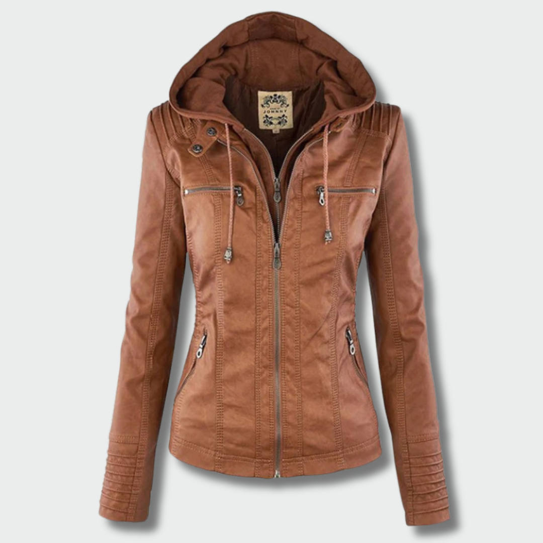 Gabija™ – Elegantiška Odinė Striukė Rudenįa