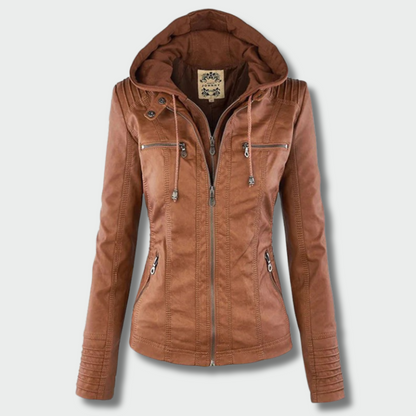 Gabija™ – Elegantiška Odinė Striukė Rudenįa