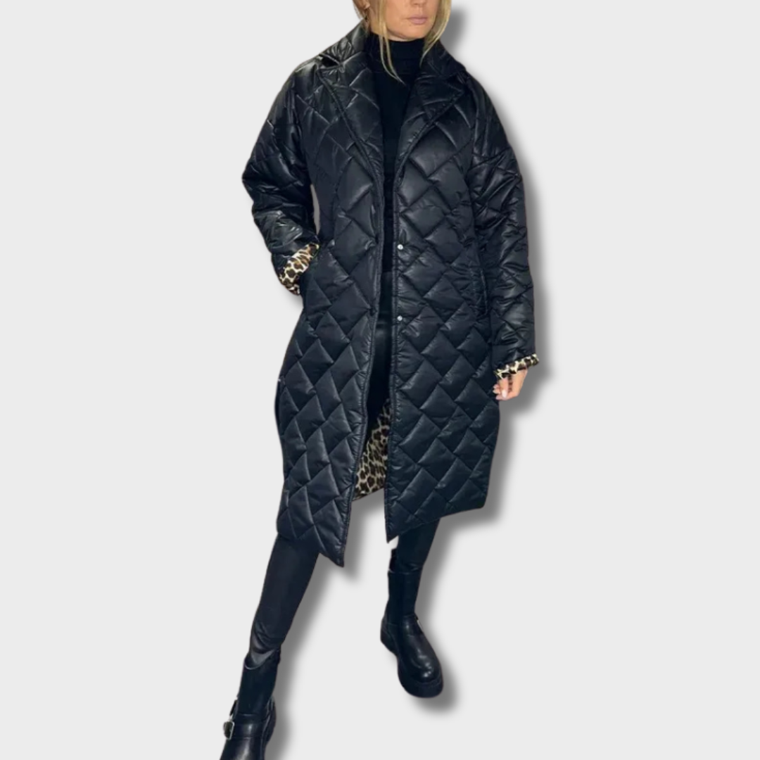 Greta™ – Prabangi Dvipusė Pūkų Striukė