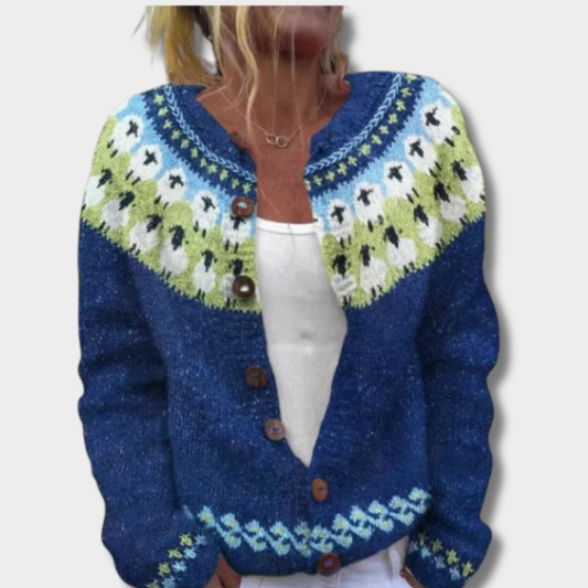 Simona™ – Minkštas Rudens Megztinis ilgomis rankovėmis