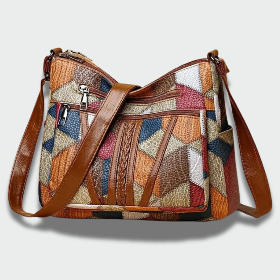 Monika™ – elegantiška mozaikinė odinė rankinė