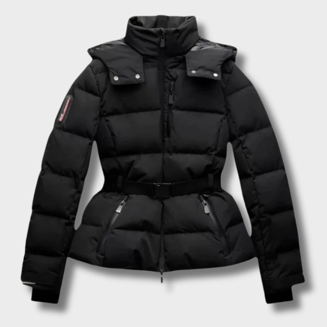 Dina™ – Elegantiška Puffer Striukė su Diržu