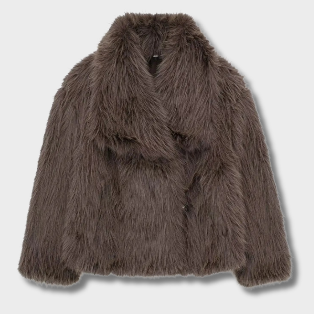 Dalia™ – Prabangus dirbtinio kailio paltas