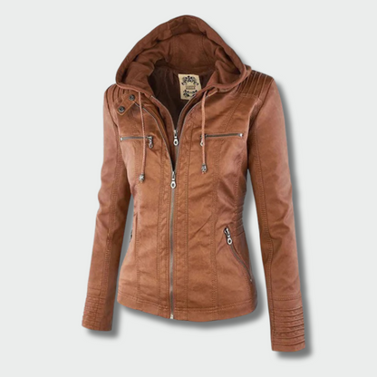 Gabija™ – Elegantiška Odinė Striukė Rudenįa