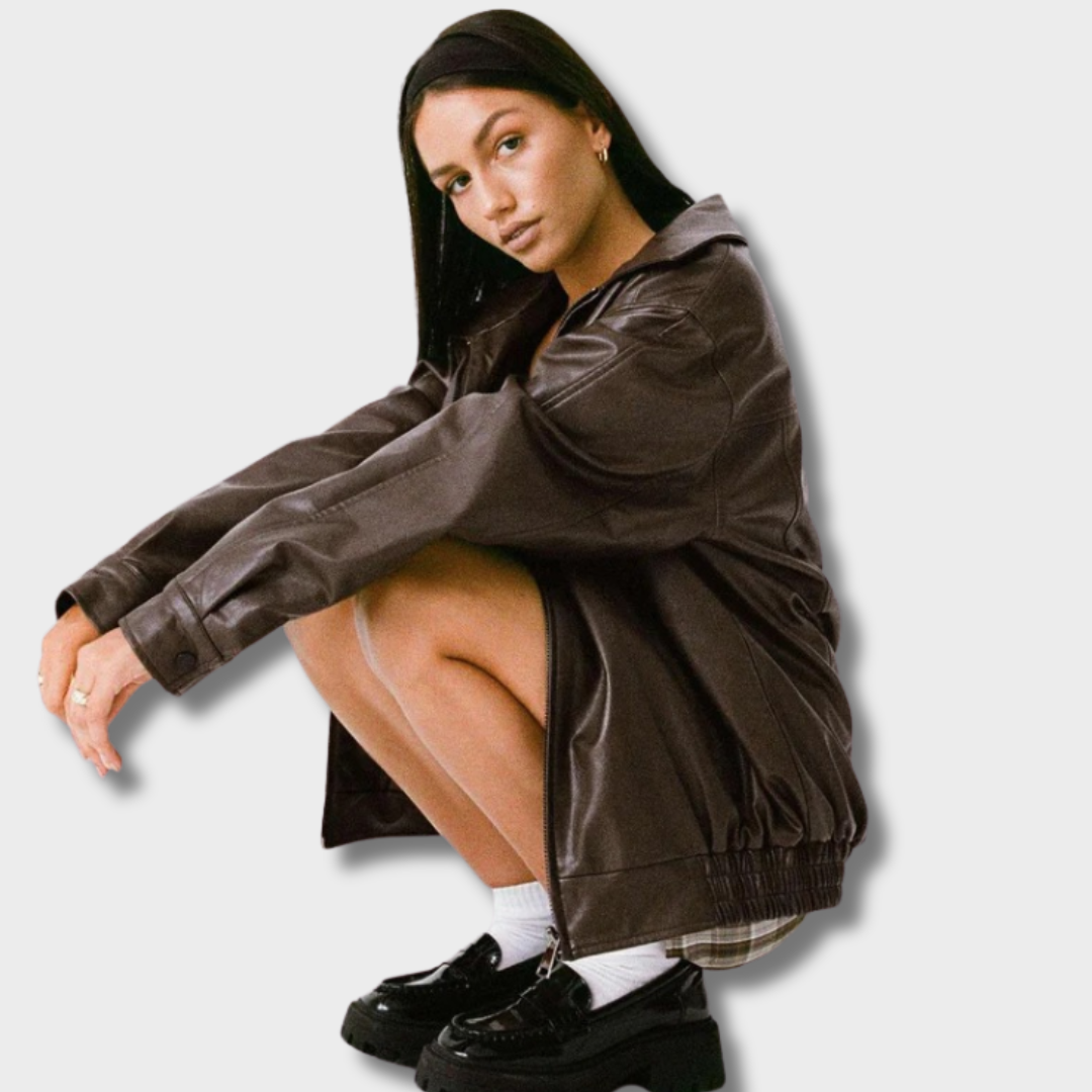 Gintarė™ – Prabangi Odinė Striukė