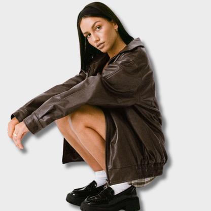 Gintarė™ – Prabangi Odinė Striukė