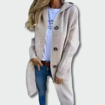 Odeta™ – Ilgas Rudens Kardiganas