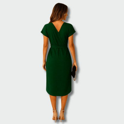 Laima™ – elegantiška wrap midi suknelė