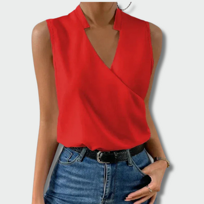 Meda™ – Minkštas topas su V iškirpte