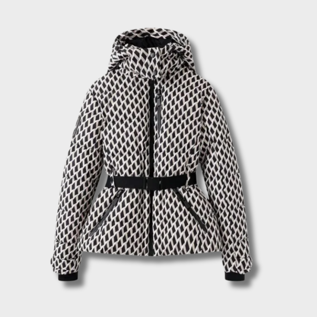 Eglė™ – Moteriška Pūkų Striukė su Diržu