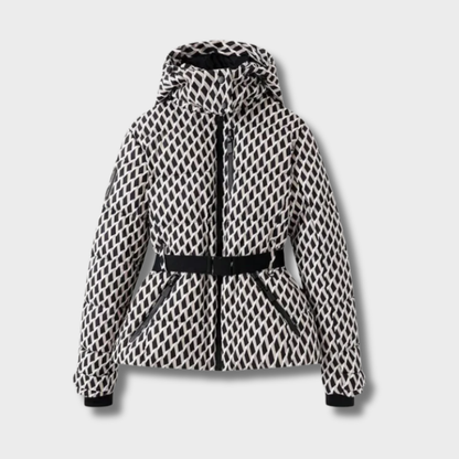 Eglė™ – Moteriška Pūkų Striukė su Diržu