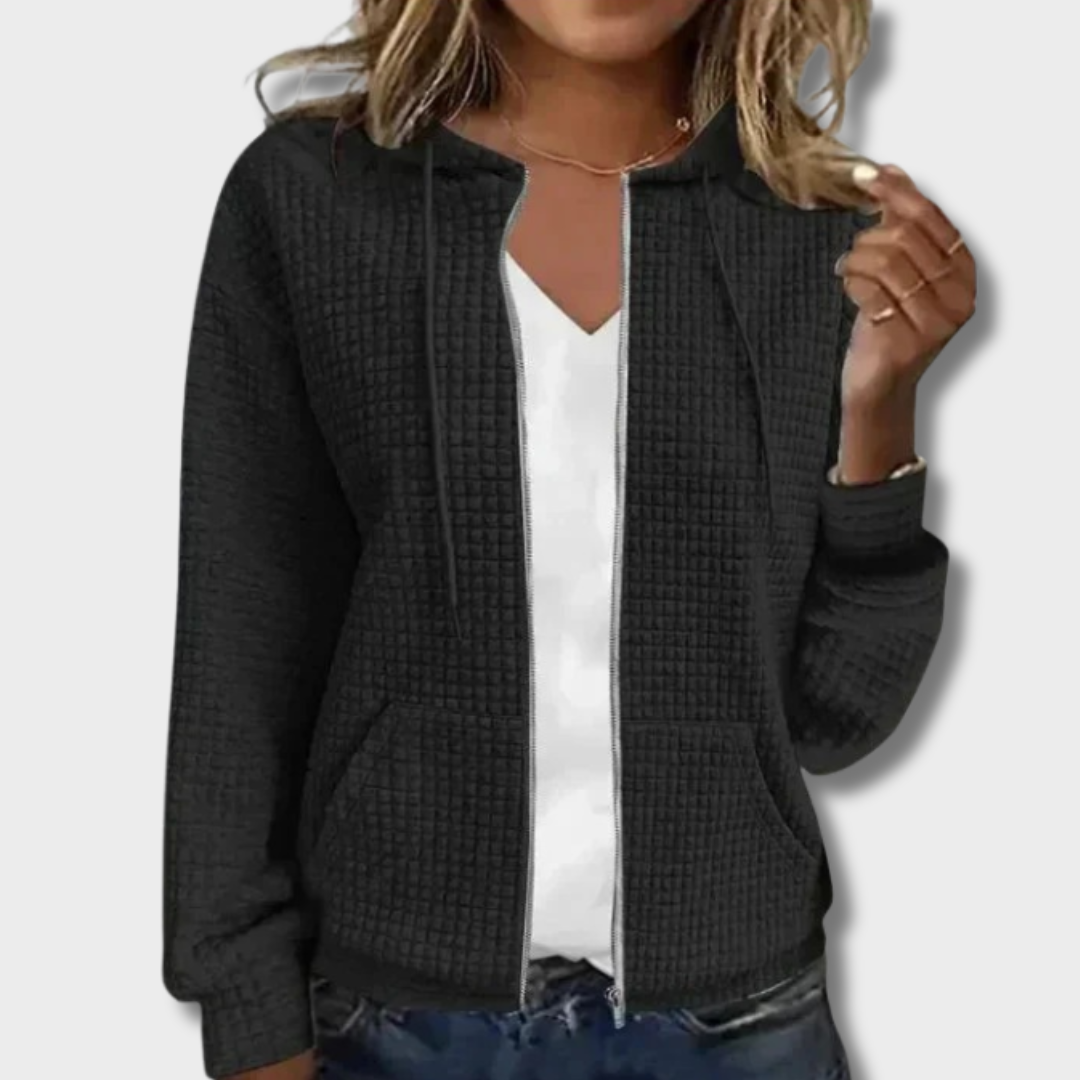 Karolina™ – Elegantiškas užtrauktuko džemperis