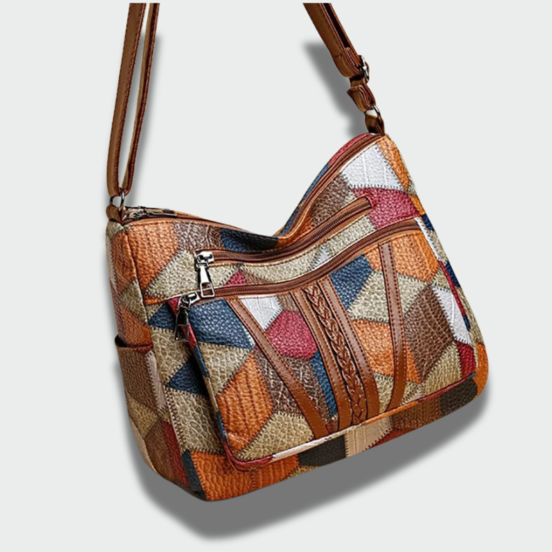 Monika™ – elegantiška mozaikinė odinė rankinė