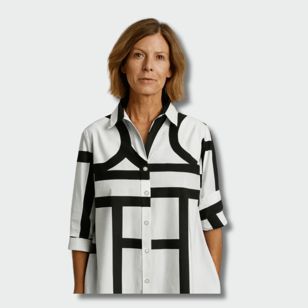 Kamilė™ – geometrinis suknelė stilingam rudeniui