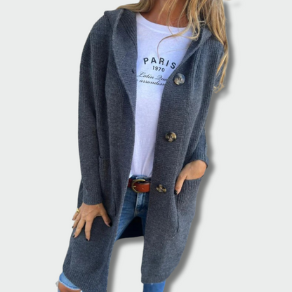 Odeta™ – Ilgas Rudens Kardiganas