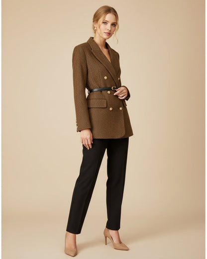 Veste en laine à double boutonnage