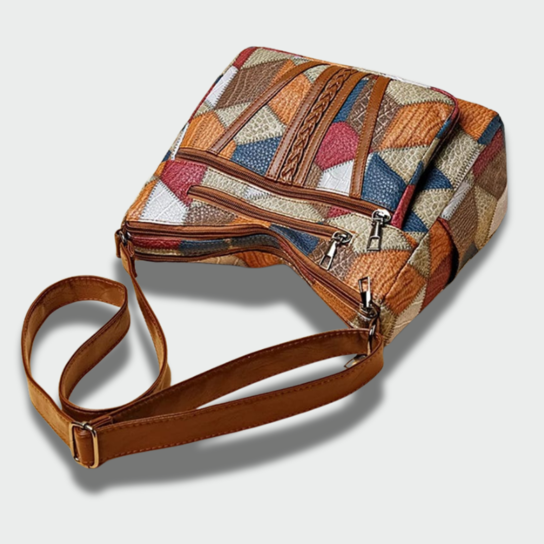 Monika™ – elegantiška mozaikinė odinė rankinė