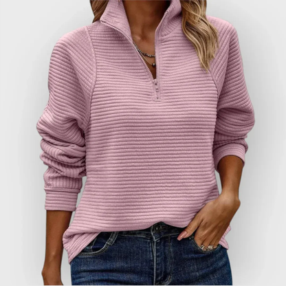 Aistė™ – Išskirtinis half-zip megztinis
