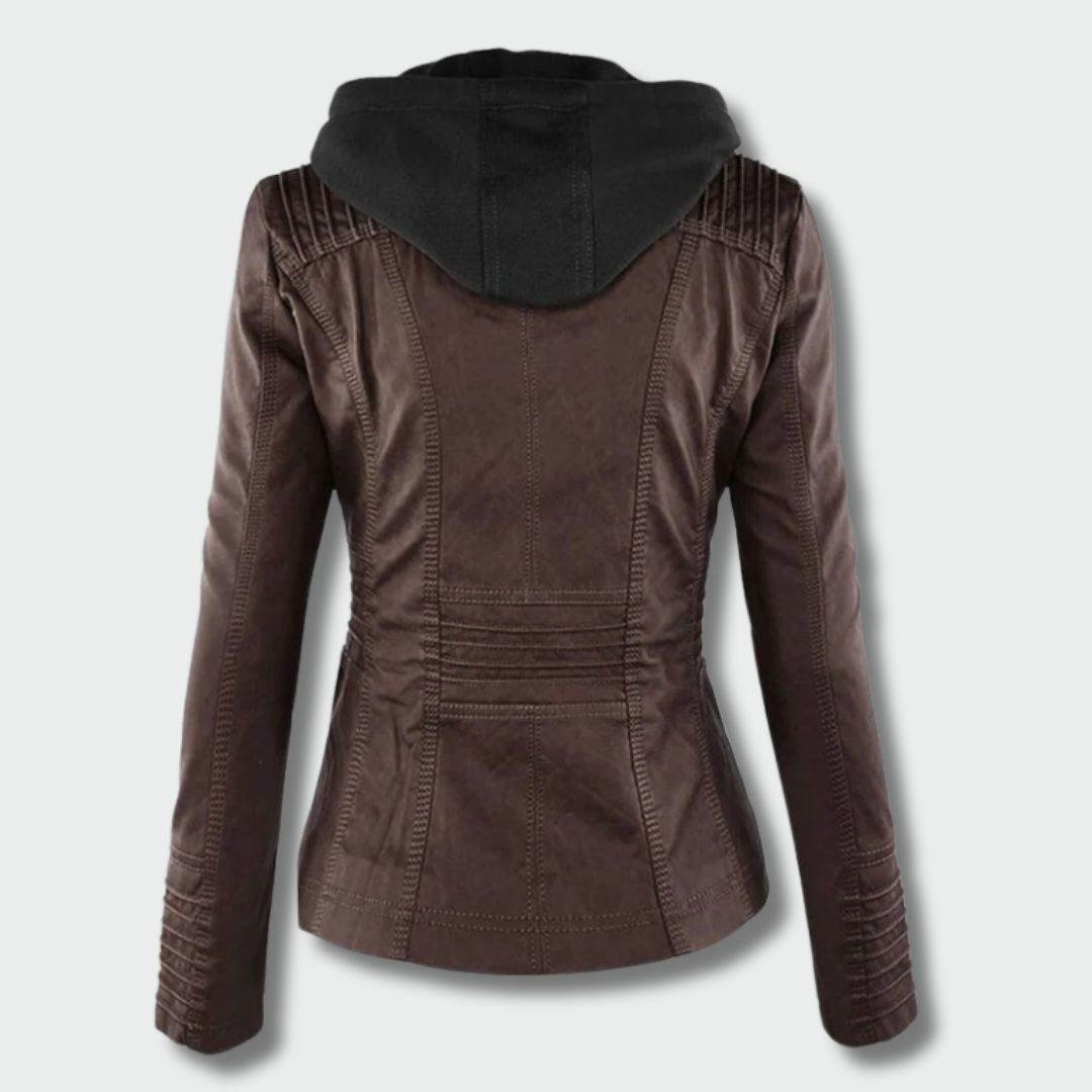 Gabija™ – Elegantiška Odinė Striukė Rudenįa