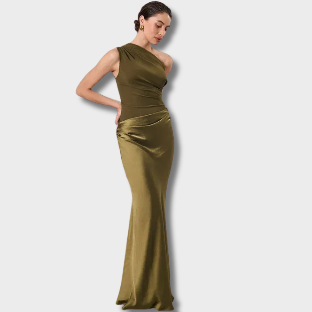 Karolina™ – Elegantiška Satino Suknelė