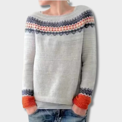 Rūta™ – Retro Norvegų Megztinis