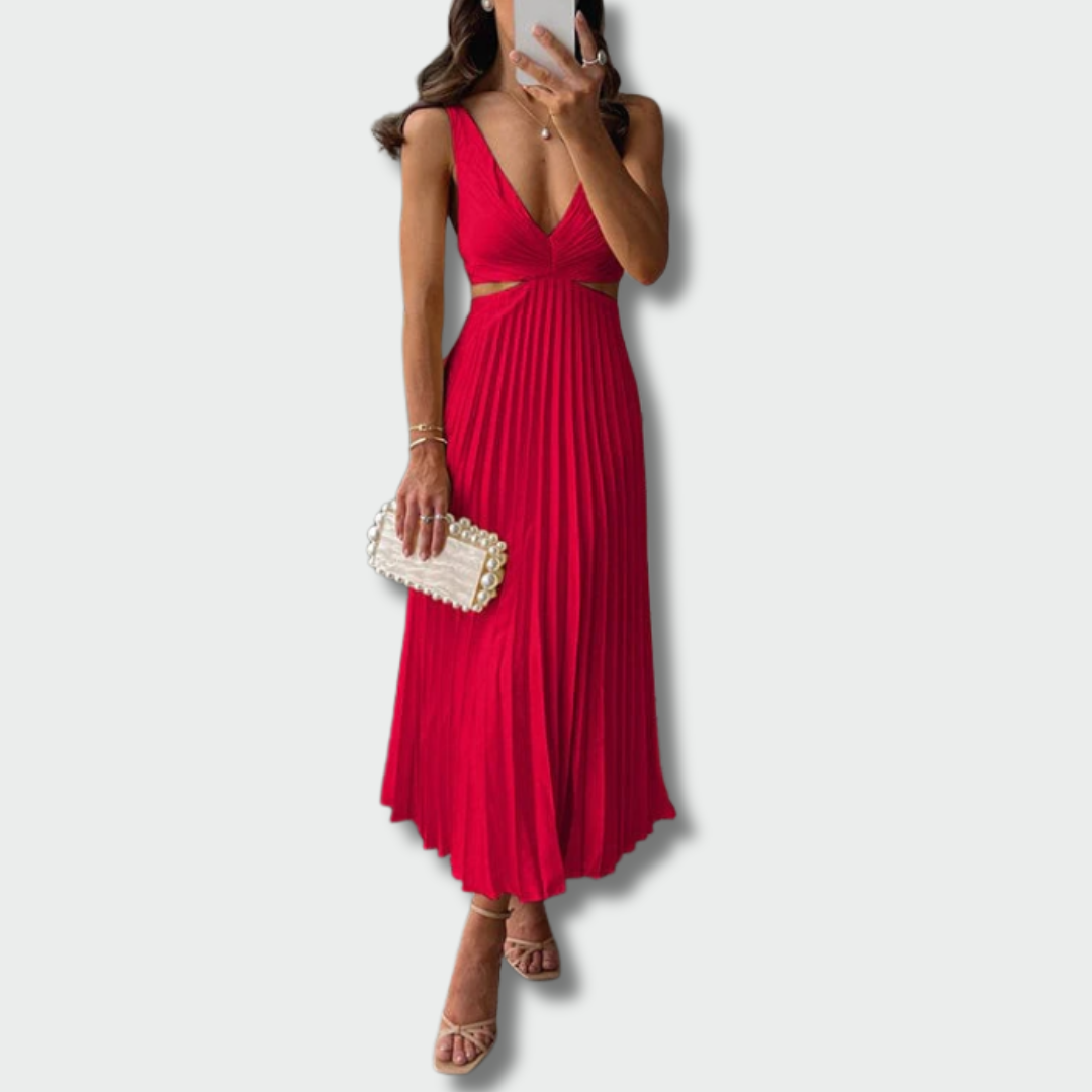 Živilė™ – Elegantiška Rudeninė Midi Suknelė