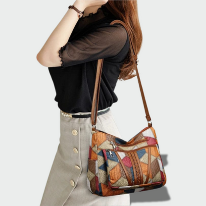 Monika™ – elegantiška mozaikinė odinė rankinė