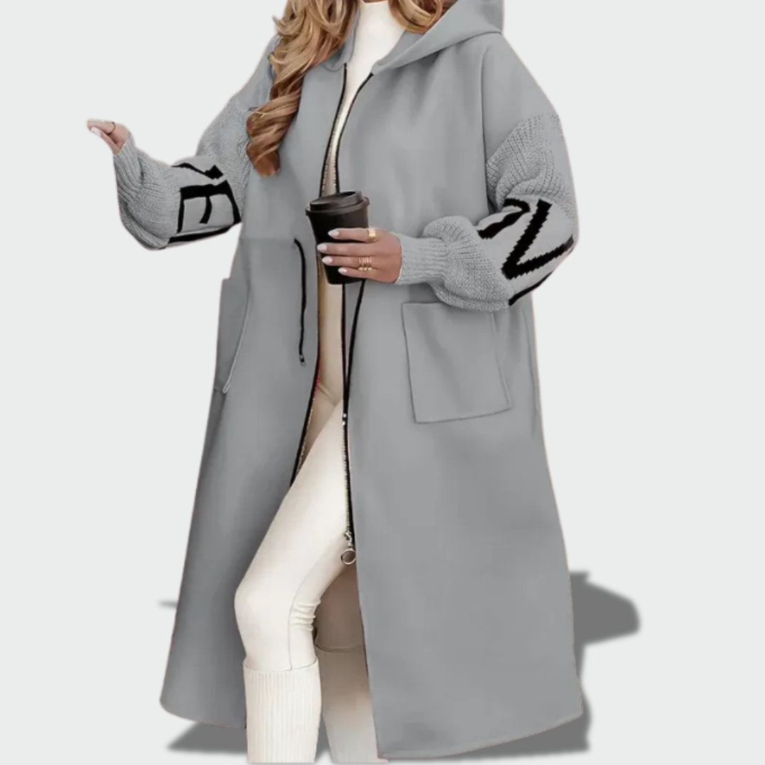 Gabija™ – Ėriuko paltukas su gobtuvu šiltam rudeniui