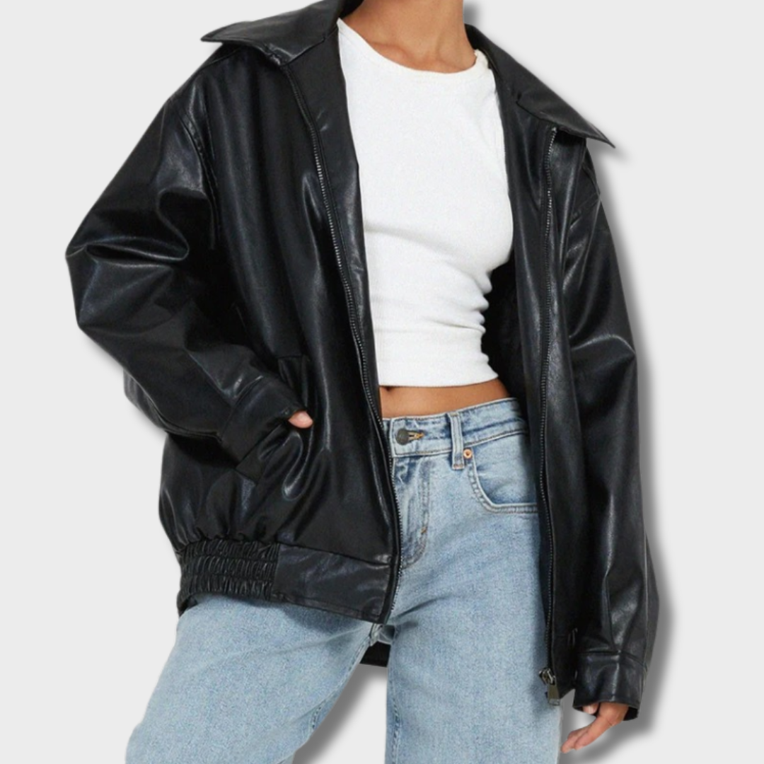 Gintarė™ – Prabangi Odinė Striukė