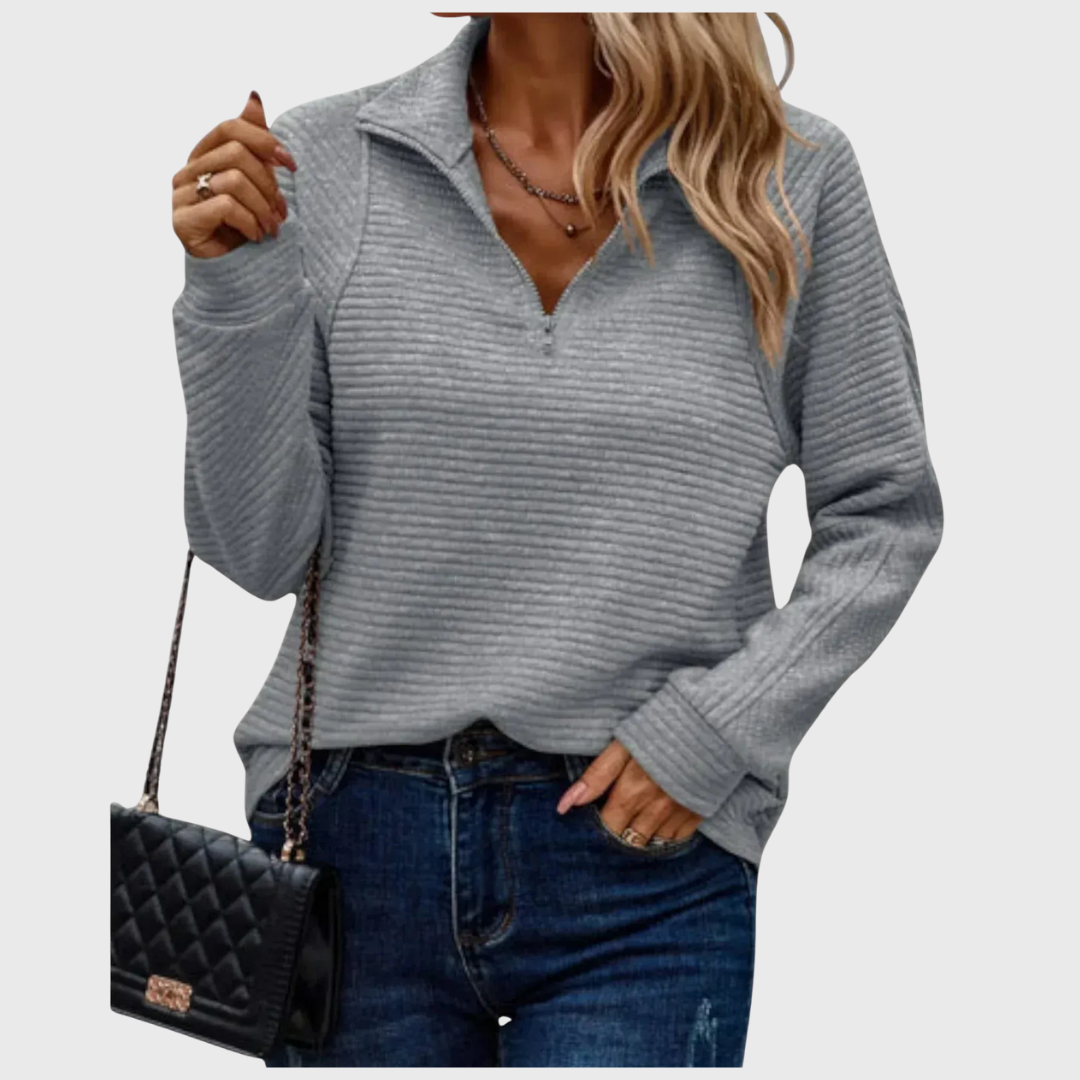 Aistė™ – Išskirtinis half-zip megztinis