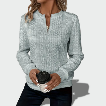 Viltė™ – Madingas megztinis su užtrauktuku