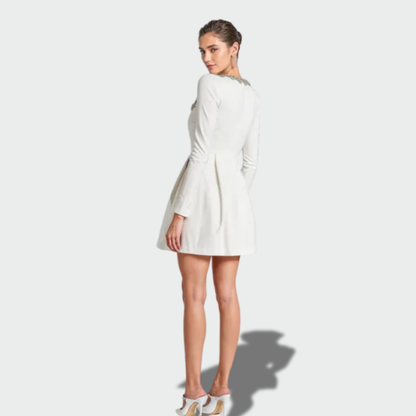 Saulė™ – Aksominė Mini Suknelė Rudeniui