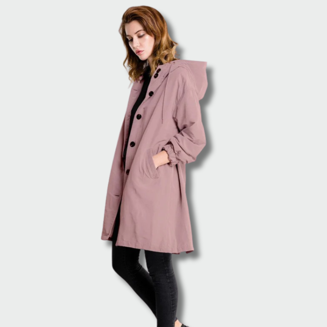Austėja™ – Rudeninis Vandeniui Atsparus Paltas