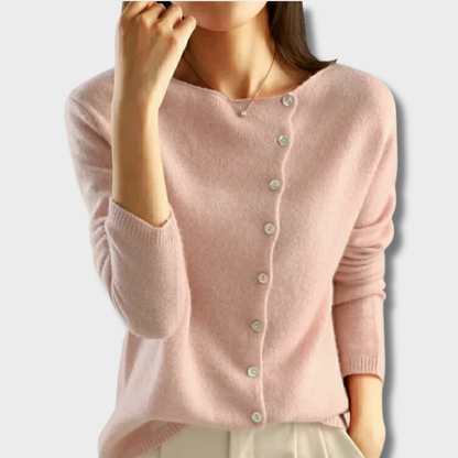 Agnė™ – Elegantiškas megztinis su sagomis