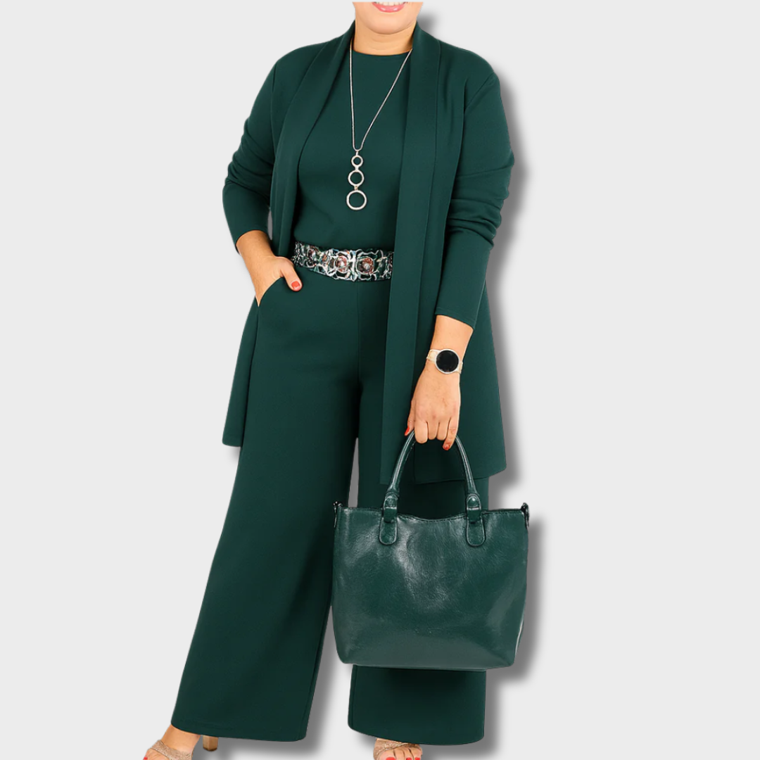 Vilma™ – Elegantiškas trijų dalių tamprus kostiumėlis