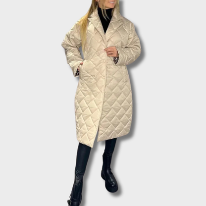 Greta™ – Prabangi Dvipusė Pūkų Striukė