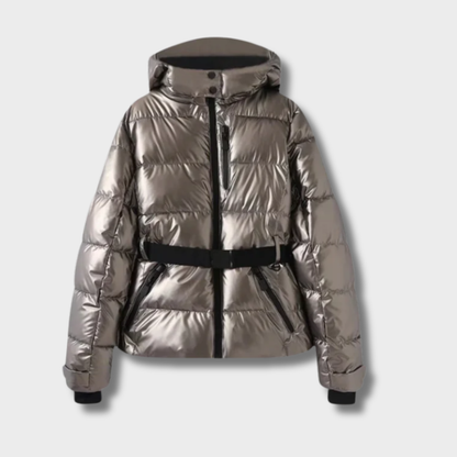 Eglė™ – Moteriška Pūkų Striukė su Diržu