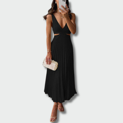 Živilė™ – Elegantiška Rudeninė Midi Suknelė