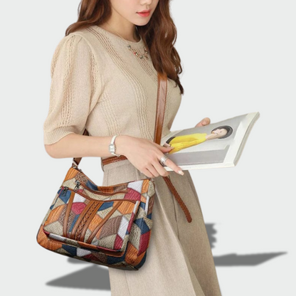 Monika™ – elegantiška mozaikinė odinė rankinė