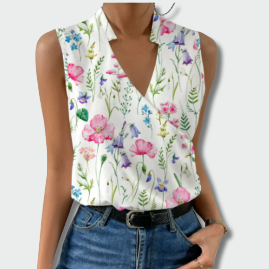 Meda™ – Minkštas topas su V iškirpte