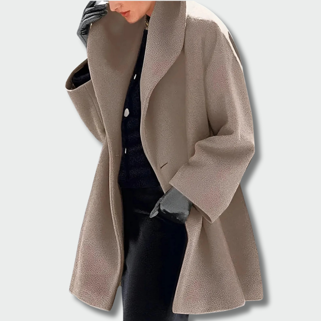 Justina™ – Ilgas šiltas paltas (rudeniui-žiemei)