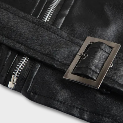 Laura™ – Elegantiška Odinė Lederinė Striukė