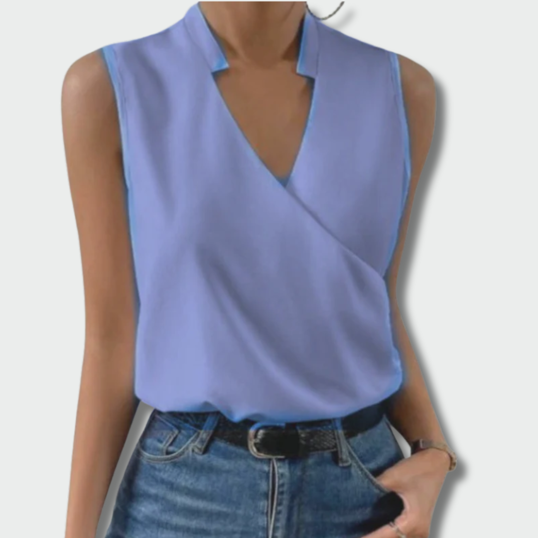 Meda™ – Minkštas topas su V iškirpte