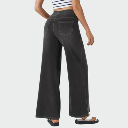 Meda™ – Aukštos juosmens elastingos kelnės (rudeniui)