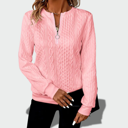 Viltė™ – Madingas megztinis su užtrauktuku